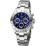 Elysee Herrenuhr Sport Chrono. 40 10 ATM 100% Edelstahl Herren Keramik Lünette blau 80601, 80602, 80603, 80604, 80605, 80612