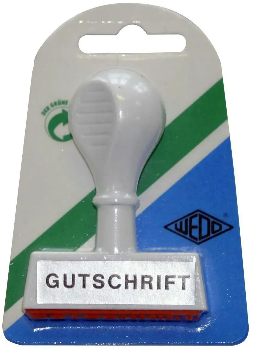 Preisvergleich Produktbild Stempel Text Gutschrift - Abdruck 45 mm