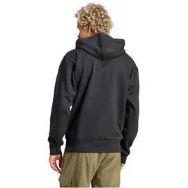 adidas Essentials Big Logo Fleece Kapuzenpullover Black / White 2XL