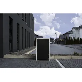 Hide Mülltonnenbox für 1 Tonne 70 x 81 x 116 cm schwarz