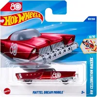 Mattel Hot Wheels Mattel Dream Mobile 80th Anniversary Collector's Edition Die-Cast Modellauto rot