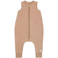 Lässig Kinder Schlafoverall Musselin braun, 98/104