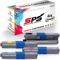 SPS 4er Multipack Set Kompatibel für OKI MC363 Drucker