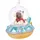 Brubaker Hund im Sternen UFO Blau - Handbemalte Weihnachtskugel aus Glas - Mundgeblasener Christbaumschmuck Figuren lustig Deko Anhänger Baumkugel - 10 cm