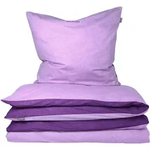 SCHIESSER Doubleface Renforcé helllila/lila 135 x 200 cm + 80 x 80 cm 