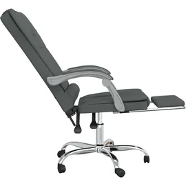 vidaXL Bürostuhl mit Massagefunktion Stoff Dunkelgrau