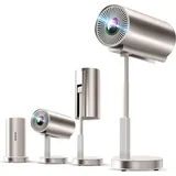 Android Beamer WiFi6 & BT 5.1 Portabler Projektor Mini Beamer LCD-Beamer 1280x720dpi px, Winkel um 90 Grad verstellbar, unterstützt HDMI, USB, PC, TV