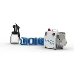 Aerotec Kompressor SANY AIR zum Desinfizieren von Oberflächen inklusive Zerstäuberflasche, 230 V