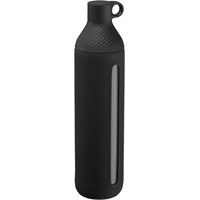 WMF Trinkflasche Glas 750ml, Borosilikatglas, Trinkflasche mit Schutzhülle, Glasflasche Kohlensäure geeignet, Drehverschluss,