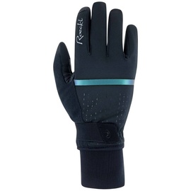 Roeckl SPORTS Damen Handschuhe Watou, black/cameleon green, 7,5