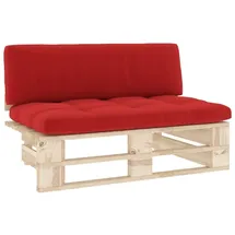 vidaXL Outdoor-Mittelsofa Paletten Imprägniertes Kiefernholz