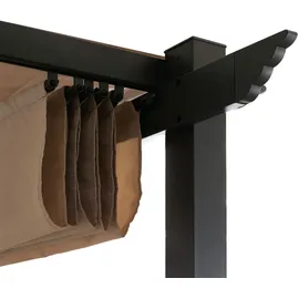 Mendler Aluminium Pergola HWC-N93 3 x 2,5 m Beige