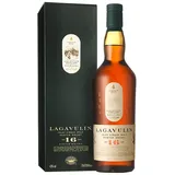 Lagavulin 16 Jahre Islay Single Malt Scotch Whisky, 43 % Vol, vol| rauchig, intensiv, torfig, süßer und salziger Single Malt Whisky, in Geschenkbox, gereift in Eichenfässern, 700ml