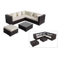 OUTFLEXX Gartenlounge-Set braun