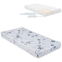 KIKKABOO Babybett-Matratze Memory Comfort, 120 x 60 x 12 cm Bindungsveredelung blau