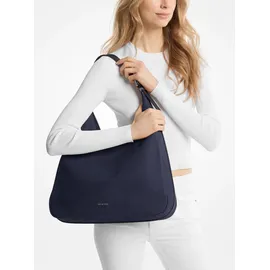 Michael Kors Nolita Large Schultertasche Nubukleder Dress Blues