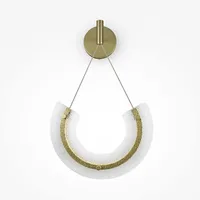 Maytoni Wandleuchte Wandlampe Flurleuchte LED Glas Wohnzimmerleuchte gold H