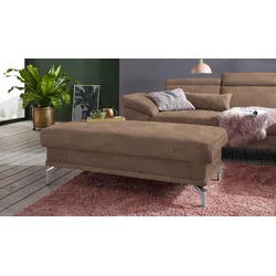 Polsterhocker SIT & MORE "Scorpio", braun (nougat), B:138cm H:46cm T:71cm, Hocker, inklusive Federkern