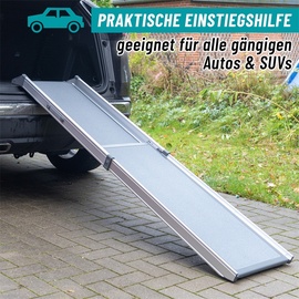 Trixie Teleskop-Hunderampe – Auto-Einstiegshilfe für Hunde, Alu