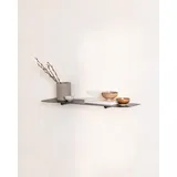 metallbude Lenn Wandregal 60 x 17 cm Schwarz