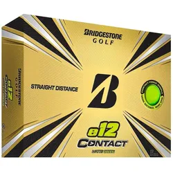 Packung mit 12 Golfbällen Bridgestone E12 Contact grün EINHEITSGRÖSSE