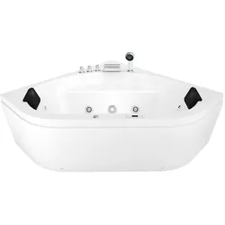 AcquaVapore Whirlpool Pool Badewanne Eckwanne Wanne W20H 140x140cm passive Schlauch-Reinigung
