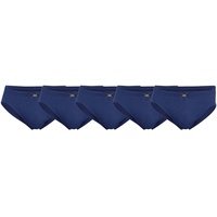 JBS Herren Slip, 5er Pack - Mini-Slip, Single Jersey, Organic Cotton, einfarbig Blau 3XL