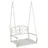vidaXL Schaukelbank 71,5 x 59 x 55 cm Antik Weiß