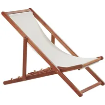 Beliani Gartenliege 97 x 54 x 70 cm Weiß
