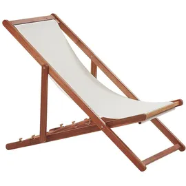 Beliani Gartenliege 97 x 54 x 70 cm Weiß