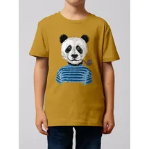 wat? APPAREL T-Shirt Panda in Ocker | Gr.: 134-146