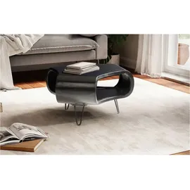Wohnling Couchtisch Schwarz Mango 60 x 60 x 35 cm