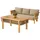 aea Gartenmöbel aus Holz und Textil in Beige, modern