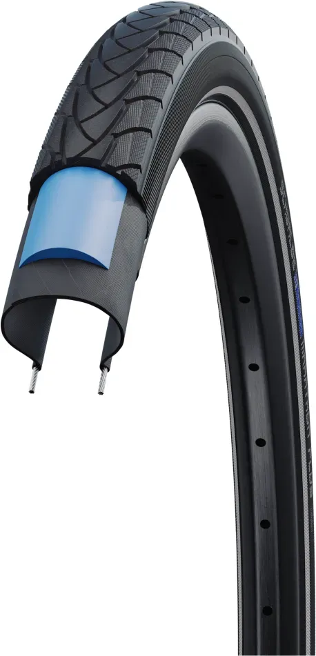 SCHWALBE MARATHON PLUS Draht mit Reflexstreifen Performance Line Reifen, EC