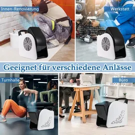 Costway Bodengebläse 33 cm Standventilator Schwarz/Weiß