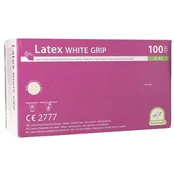Medi-Inn® 100 "Medi-Inn®" Handschuhe, Latex puderfrei "White Grip" natur Größe L