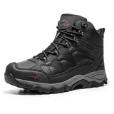 NORTIV 8 Herren Trekkingschuhe Wanderschuhe Outdoorschuhe Wanderstiefel Wasserdicht Hiking Boots Kletterschuhe Bergsteigen Klettern Wandern Schuhe,Size 44,Schwarz,NMUMHB2501 - 44 EU