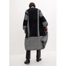 bonprix Strickmantel schwarz L