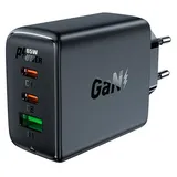 ACEFAST A41 Wall Charger, 2X USB-C / USB, GaN 65W (Black)