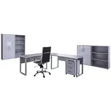 MID.YOU Büro Office Edition Set 1 Grau/Weiß
