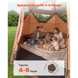 Vevor Campingzelt 6 Personen Pop-Up-Zelt