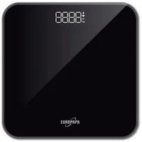 EUROPAPA EUROPAPA® Personenwaage, Körperwaage mit Klare LED-Anzeige und Step-On,