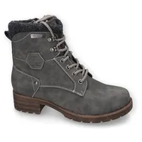 Dockers Schnürstiefelette, Schnürboots, Winterstiefel mit Filz am Schaft Gr. 38, grau , 67919021-38