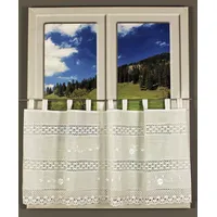 HOSSNER - ART OF HOME DECO Querbehang "Drachensee" Gr. 7, beige (creme), B:300cm H:35cm, Wirkware, Polyester, HOSSNER - ART OF HOME DECO, Gardinen, m. Spitze