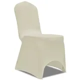 vidaXL Stretch-Stuhlhussen 100 Stk. Creme
