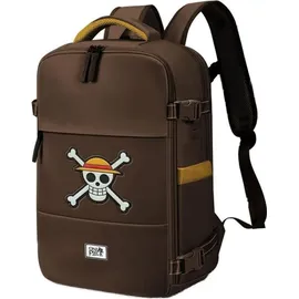 One Piece Skull-Großer Mercury Handgepäck Rucksack 47x23x33cm, Braun, Kapazität 35 L