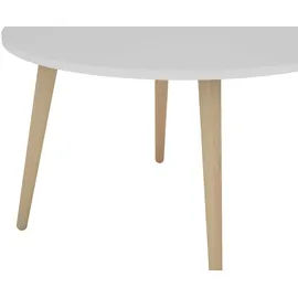 byLIVING Lasse Weiß Buche 80 x 46 cm