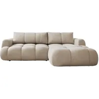 Mirjan24 Ecksofa Mitto, mit Schlaffunktion und Bettkasten, L-Form, Ausziehautomatik DL (Farbe: Now Or Never 06, Seite: Rechts)