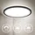 B.K.Licht LED Panel 1 Stk. rund schwarz