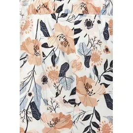 VIVANCE Pyjamashorts mit Allover-Druck Blau/Rosa 40/42